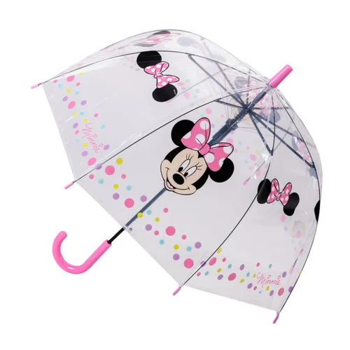 Disney Kišobran dječiji ženski Minnie prozirni MF 52 50 7777 W