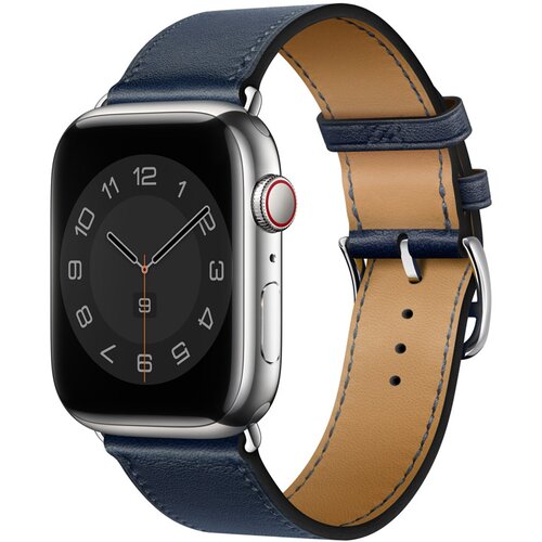 Apple Watch Swift Leather dark blue 42/ 44/ 45/ 49mm Cene