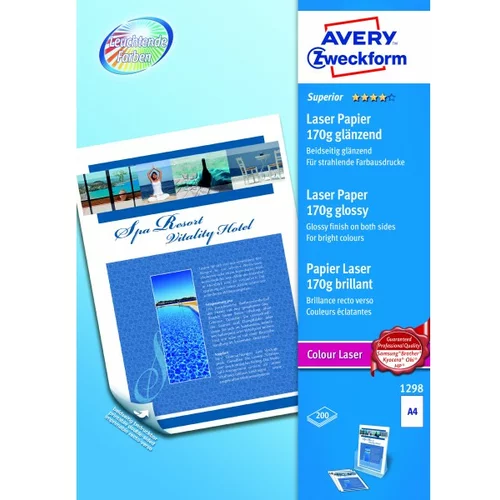 Avery Zweckform Foto papir barvni laserski Superior A4 - 170 g