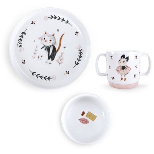 Moulin Roty Porcelanast otroški set posode 3 ks Après la Pluie – Cene