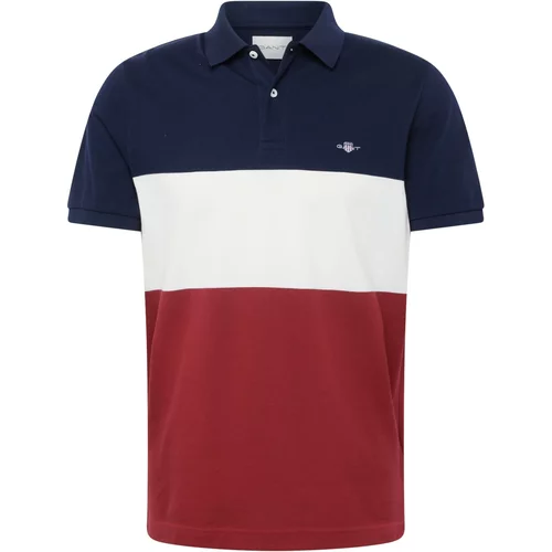 Gant Majica 'RUGGER' mornarsko plava / crvena / bijela