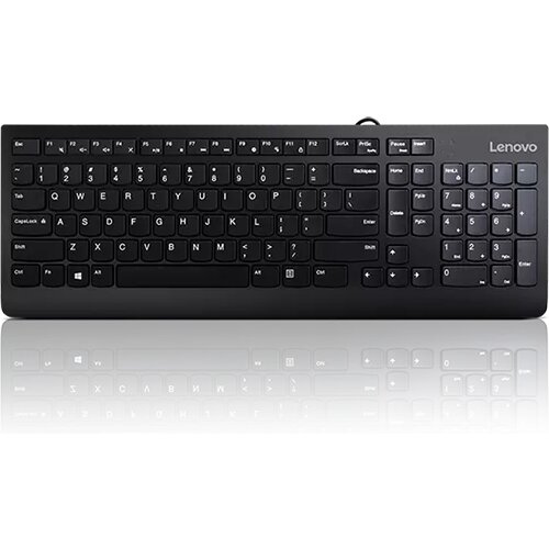 Lenovo usb calliope Gen2 slim keyboard, accutype, full size, uk, black, oem Slike