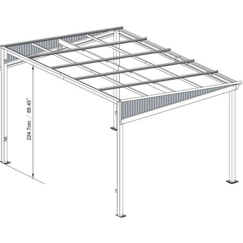  Sojag - Aluminijska Nadstre&amp;scaron;nica Barthelemy - 364x296X240 cm - 10 77 m&amp;sup2; Slike