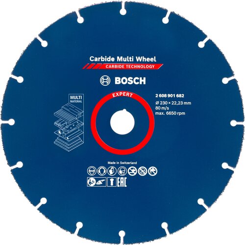 Bosch expert carbide multi wheel rezna ploča od 230 mm, 22,23 mm 2608901682 Slike