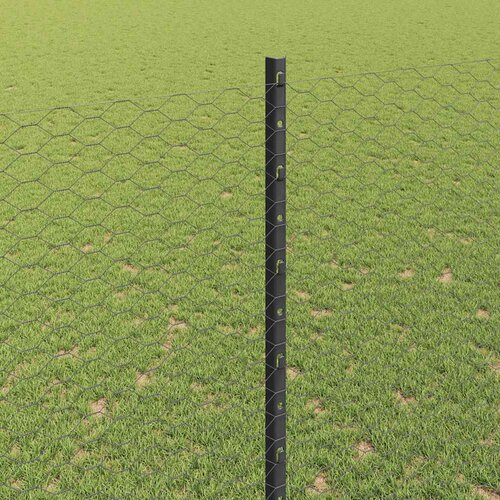  Heksagonalna ograda s stubom 10 x 1,5 m Čelik premazan PVC-om Slike
