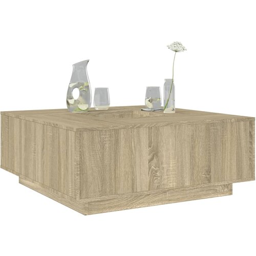 Furnova Klubska mizica sonoma hrast 100x100x40 cm inženirski les, (21915478) Slike