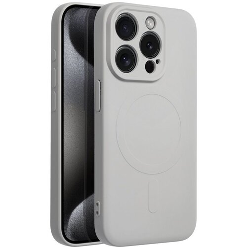  futrola silicone mag cover za iphone 15 pro max (6.7) titanium Slike