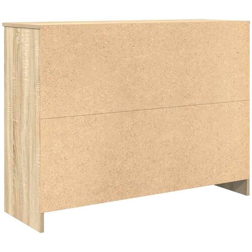 VidaXL Komoda s ladicama hrasta sonome 101x35x76 cm konstruirano drvo Slike