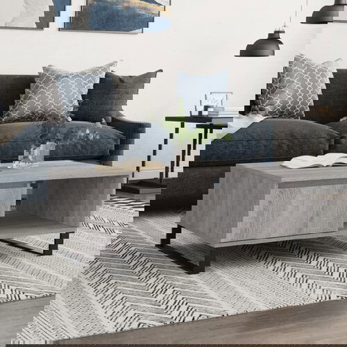 VidaXL Stolić za kavu siva boja hrasta 90x60x35 cm konstruirano drvo Slike