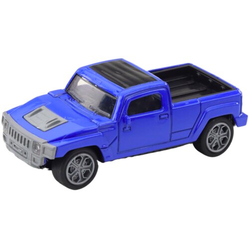  Set metalnog automobila s kamper prikolicom plave boje Slike