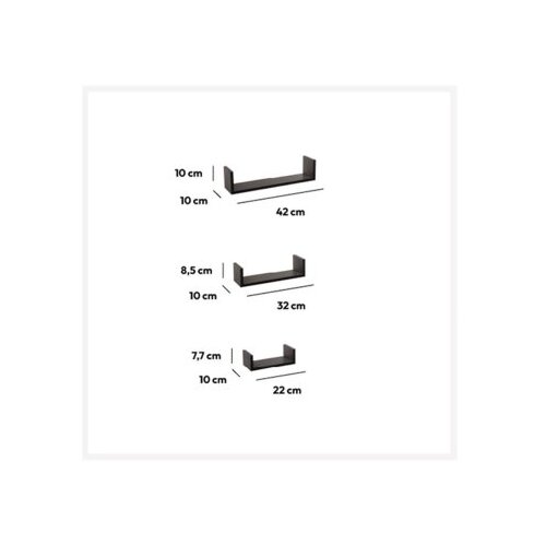 Five Police Ege 3/1 42X10X10Cm Mdf Crne Cene