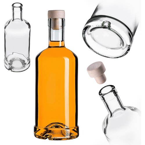 KADAX Tadek steklenica 500 ml 0,5 l za vino, liker, liker iz mesečine s pluto, (5000355098) Cene