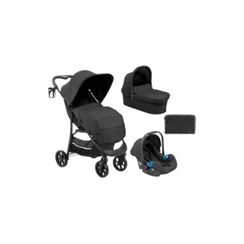 Kolica Selina premium 3in1 set sa I-SIZE autosedi&amp;scaron;tem i tvrdom korpom Black KKB11256 Slike