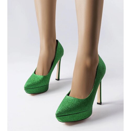 Gemre Green Glitter Proulx Stilettos Cene