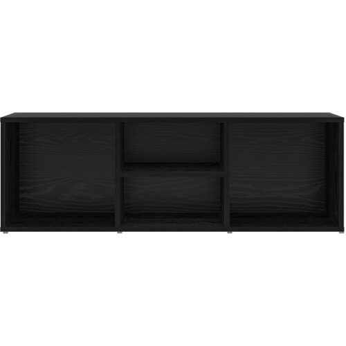 VidaXL klupa s policom crni hrast 102 x 35 x 35 cm konstruirano drvo Slike