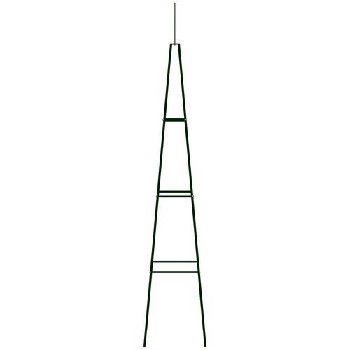  Vrtni stalci za penjačice 2kom tamnozeleni 35x35x195 cm željezo Slike