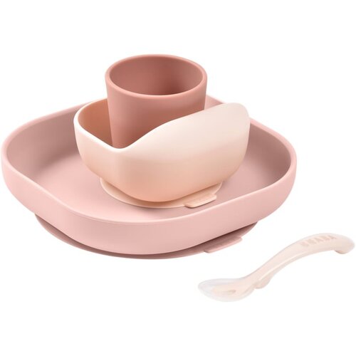 Béaba® silikonski set za jelo pink Cene