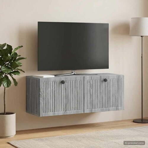 TV ormar za zid Siva sonoma 78,5 x 31 x 30 cm Konstruirano drvo Cene