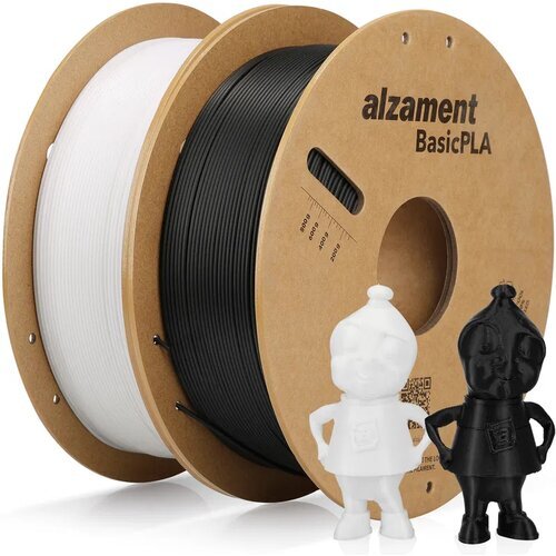 Aldor Alzament Basic PLA ValuePack - 2xBlack 2xWhite 4kg Cene