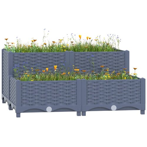 Furnova Visoka greda 80x80x38 cm polipropilen, (21920884) Cene