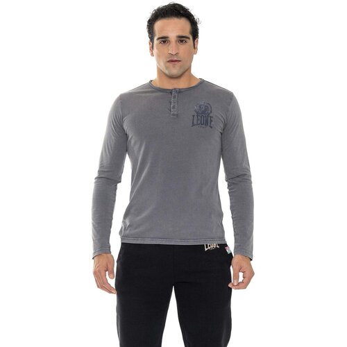 Leone 1947 Majice z dolgimi rokavi Man T-Shirt Long Sleeves Treatments Siva Cene