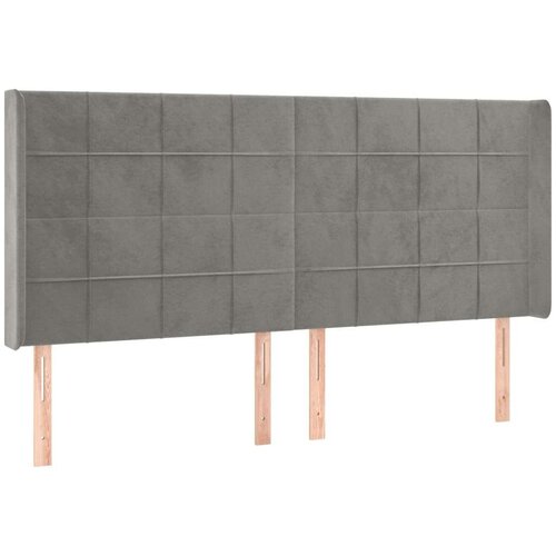  Box spring s madracem LED svjetlosivi 180x200 cm bar&amp;scaron;un Slike