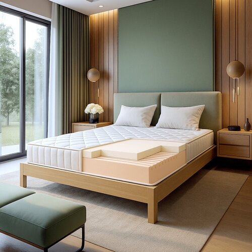 The White Stone Ognjevarna Vzmetnica 120x200 iz Memory Foam Vi&scaron;ina 20 cm | Ortopedska | Hipoalergena in Antibakterijska Prevleka, (5000162530) Cene