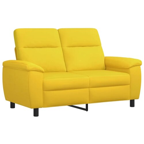  Set sofe 2 pcs Svijetlo žuta Tkanina - Svjetložuta 1-Sjedalo + 2-Sjedalo (120 cm) Slike