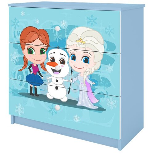 HAPPYKIDS Komoda Dreamy frozen Modra Cene