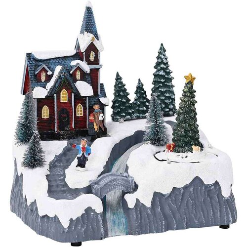 vidaXL Božićno Selo Šareni 20.5 x 17 x 21 cm Plastika Cijene