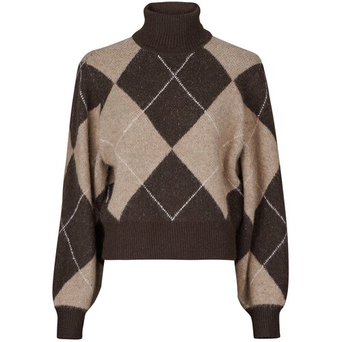 Vero Moda Puloverji VMDARLA LS ROLLNECK Kostanjeva Slike