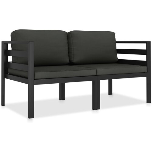  2-dijelni set vrtnih sofa s jastucima aluminijski antracit Cijene