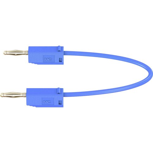 Stäubli Merilni kabel (lamelni vtič 2 mm - lamelni vtič 2 mm) 0.45 m modre barve MultiContact LK205, (20422620) Cene