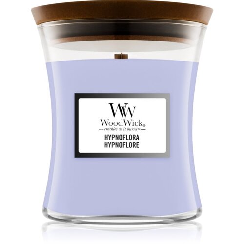 WoodWick Hypnoflora di&amp;scaron;eča sveča z lesenim stenjem 275 g Slike