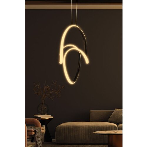 Opviq yin yang black - yellow light black chandelier Cene