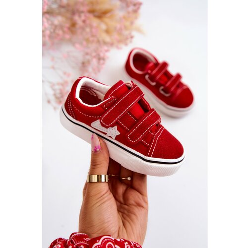 Kesi Classic Children's Sneakers With Velcro Red Phiris Slike