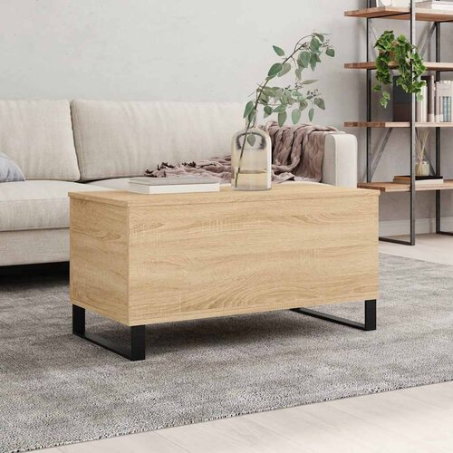  Stolić za kavu boja hrasta 90 x 44,5 x 45 cm konstruirano drvo Cene