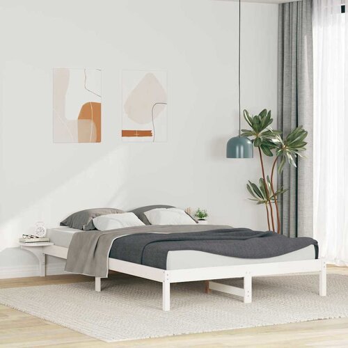  Krevetna konstrukcija s bočnim stolovima Bijelo 160 x 210 cm Cijene