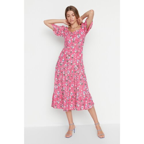 Trendyol Pink Midi Dress Slike