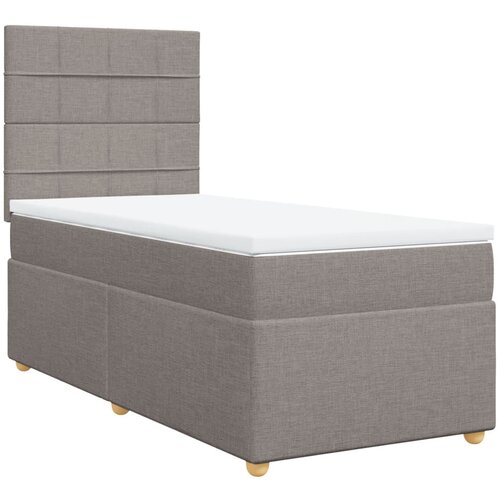 vidaXL Box spring postelja z vzmetnico taupe 80x200 cm blago, (21261036) Cene