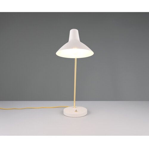  Namizna svetilka z upogljivo konstrukcijo v zlati barvi/slonoko&amp;scaron;čena (vi&amp;scaron;ina 54 cm) Traveller &amp;ndash; Slike