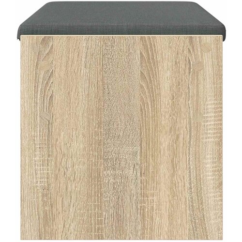  Klupa za hodnik s jastukom Sonoma hrast 83 x 38 x 40 cm Slike