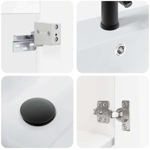 Lavabo - Umivaonik za kupaonicu sa slavinom Bijeli 42 x 40 x 74 5 cm Slike