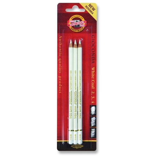  Belo oglje v svinčniku Gioconda KOH-I-NOOR - komplet 3 kos. (Belo oglje) Slike