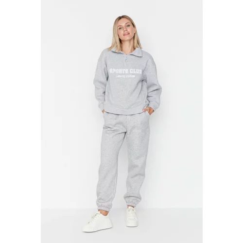 Trendyol Sweatpants - Gray - Loose jogger