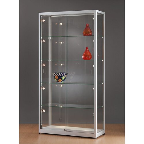  Vitrina, ŠxGxV 1000 x 400 x 1972 mm, LED-osvetlitev, glava svetilke s Ø 35 mm, brez spodnje omarice Cene