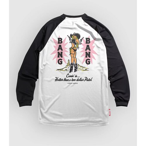 Loose Riders Bang Bang Long Sleeve Jersey white Cene