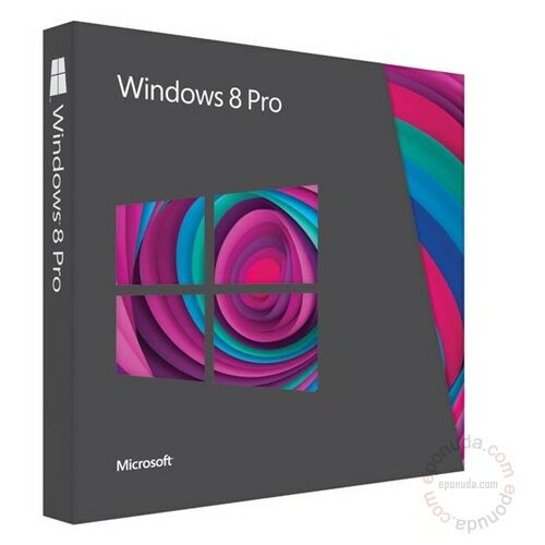 Microsoft Win Pro 8 32-bit/64-bit Eng Intl VUP non-EU/EFTA DVD 3UR-00007 operativni sistem Slike