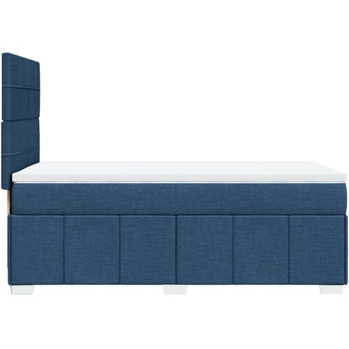 vidaXL Box spring postelja z vzmetnico modra 100x200 cm blago, (21305871) Cene