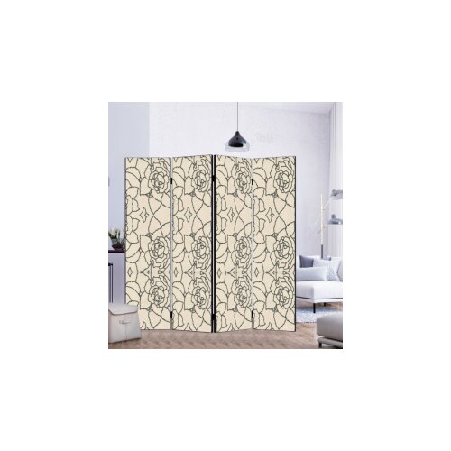  Paravan roze blume 4 krila 200x175cm Cene